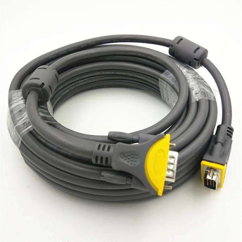 Высококачественный Кабель VGA 1 5 м/3 м профессиональные HD 15-контактные