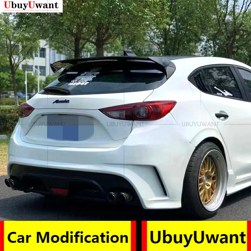 Для хэтчбека Mazda3 Axela 2014-2018 спойлер из углеродного волокна для багажника