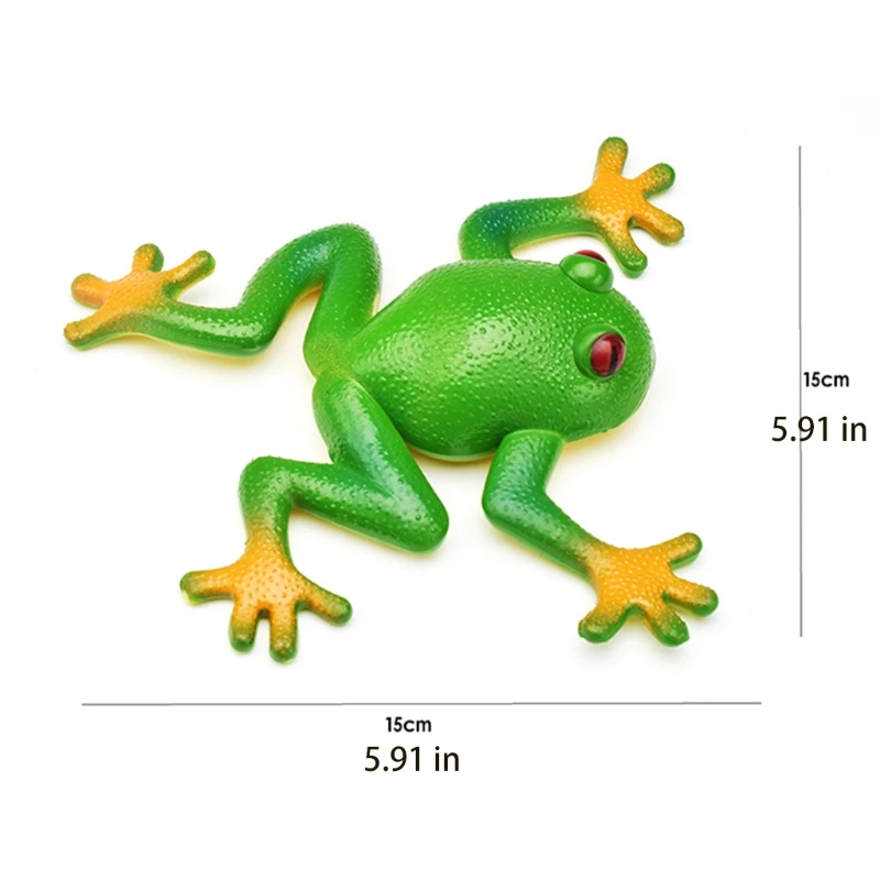 

1PC Teaching Aid Novelty & Gag Toys Model Frog Toy for Kids Adults Realistic Frog Prop Set Prank Trick Toy Squeeze Pinch
