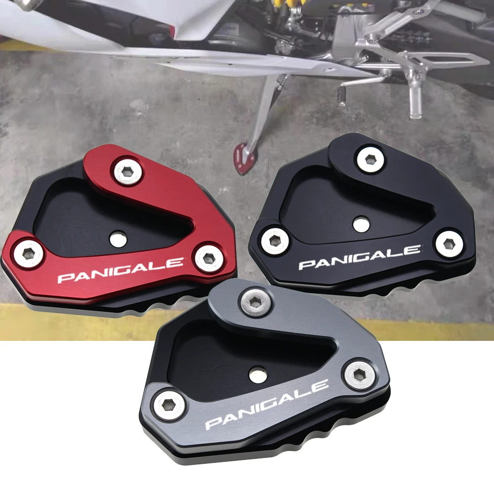 

Motorcycle Kickstand Foot Side Stand Enlarge Extension Pad Support Plate For DUCATI 899 959 1199 1299 V2 Panigale Accessories
