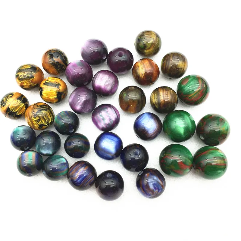 Новое поступление! 6 20 мм смолы эффект кошачьих глаз расшиты разноцветными