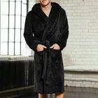 Модный повседневный мужской халат с V-образным вырезом и длинным рукавом для пар, мужской и женский халат, плюшевая шаль, кимоно, теплый мужской халат, пальто