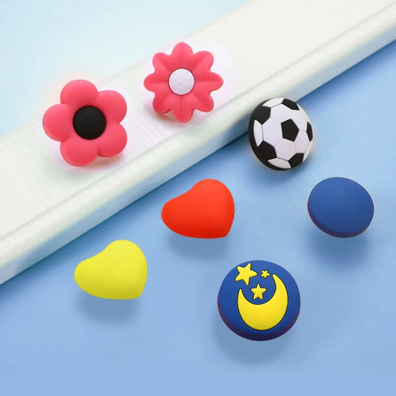 Резиновые дверные ручки для мебели детские цветные туфли Цвет розовый голубой