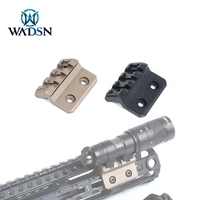wadsn tactical m lok keymod offset rail mount adapter for m300 m600 hunting rifle flashlight scope sight picatinny rail mount