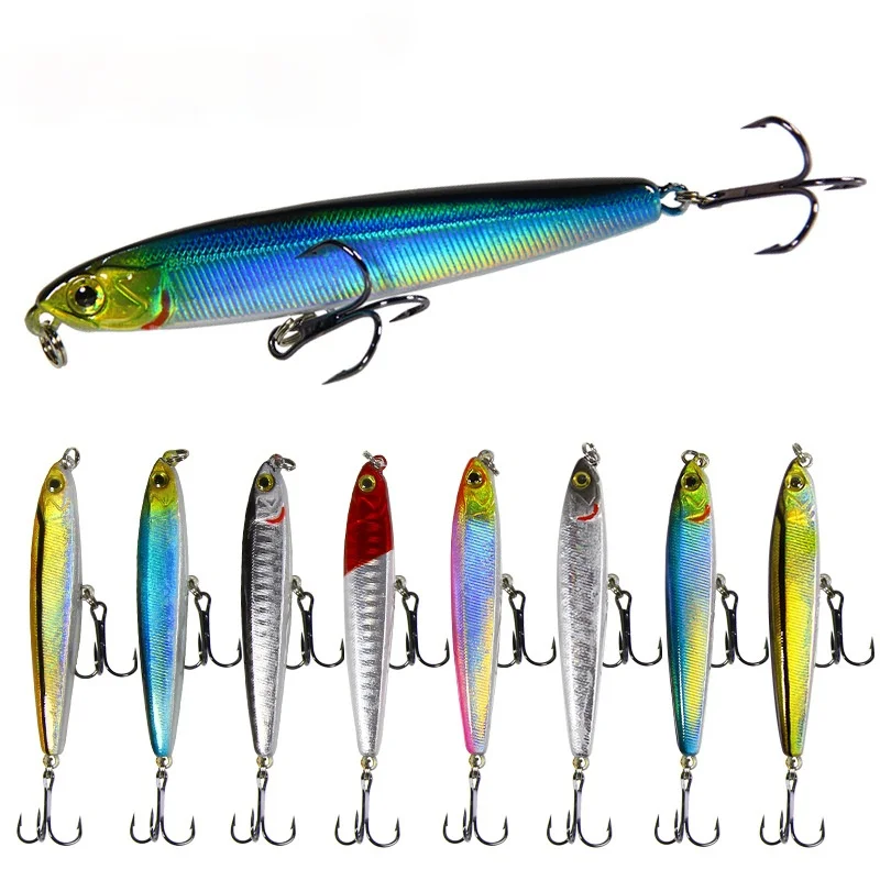 

Flying ghost pencil lure 14g 18g long shot submerged in water dead fly hard bait artificial bait bass beak bait 14g8cm/18g10cm