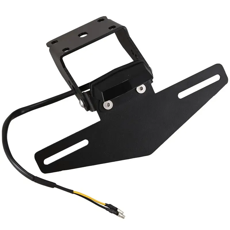 

Motorcycle License LED Lamp Number Plate Frame Holder Bracket for KTM DUKE 390 RC390 2017-2019