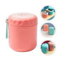 1pc portable cereal cup soup cup porridge jar breakfast storage holder red