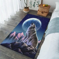 moon wolf area rug 3d all over printed non slip mat dining room living room soft bedroom carpet 09