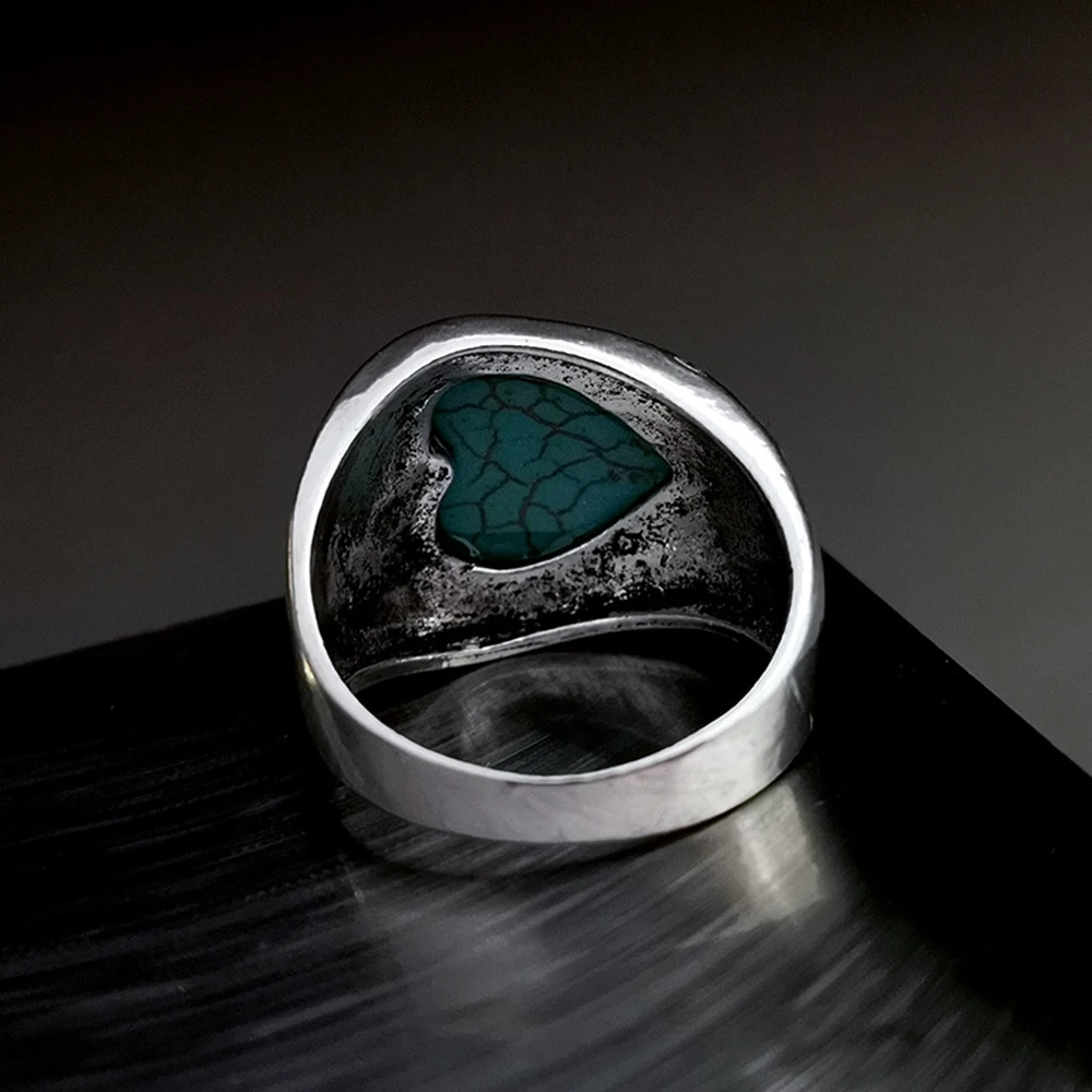 Творческий вырезка цветок листья кольцо ретро покрытием тайский серебряный в