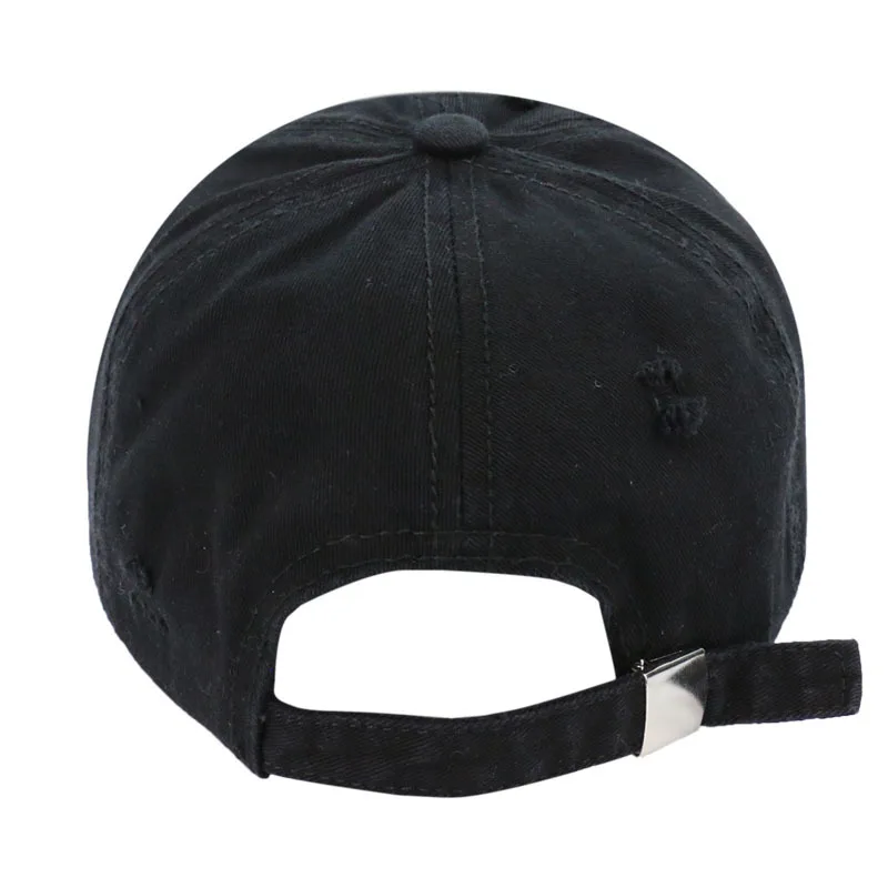 Solid Color Cowboy Baseball Cap Female Spring Summer Models Retro Washed Peaked Hole Old Personality Men 2020 | Аксессуары для