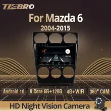 TIEBRO 2Din Android10.0 Car Multimedia Player For Mazda 6 2004-2015 Car Radio GPS Navigation Auto Radio Stereo Blutooth Player