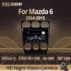 Автомобильный мультимедийный плеер TIEBRO, 2DIN, Android 10,0, для Mazda 6 2004-2015, автомобильное радио, GPS-навигация, автомобильное радио, стерео, Bluetooth-плеер