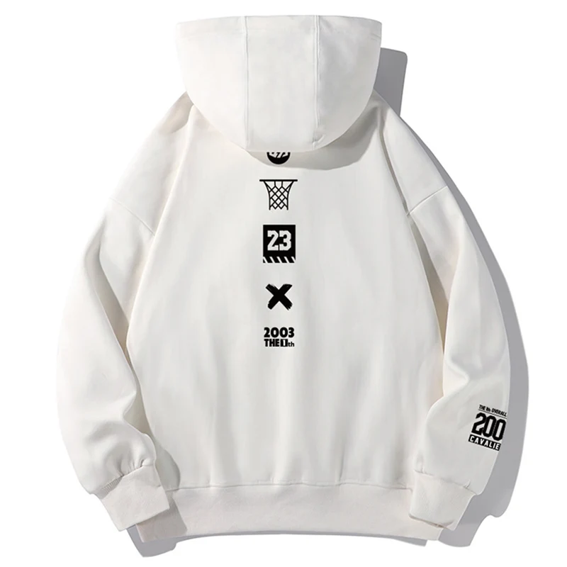 

dpoy ink sweatshirt autumn and winter plus velvet original design sweater warm basketball player hoodie men's sports