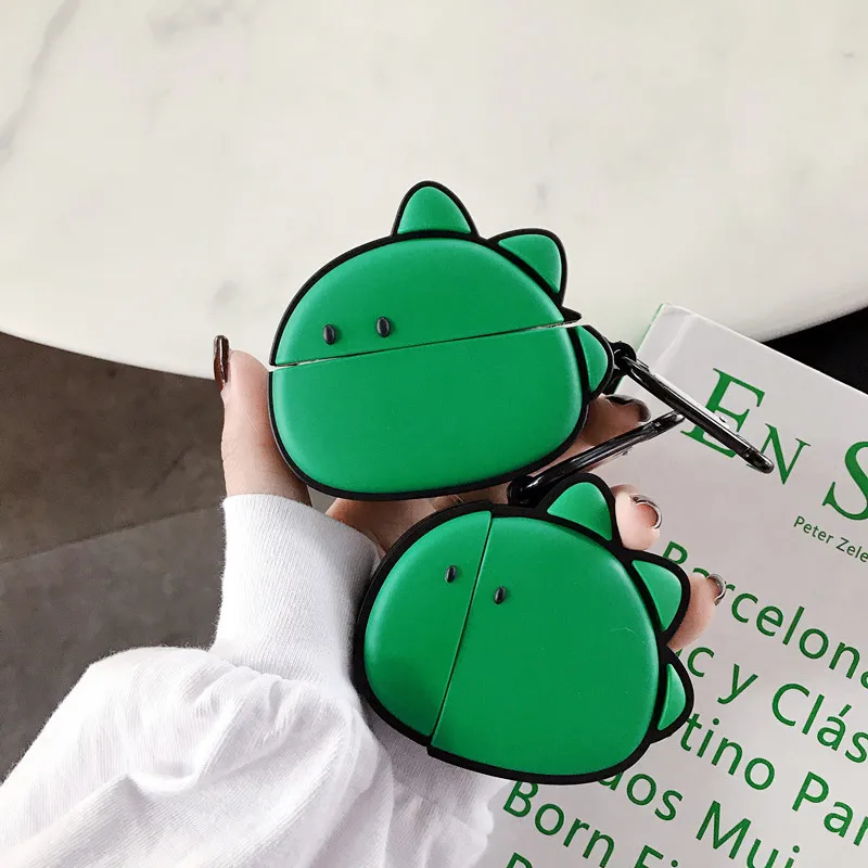 Роскошный милый мультяшный 3D чехол с динозавром для Airpods Pro беспроводные наушники