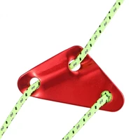 10 pcs of triangular wind rope buckle camping tent windproof device aluminum alloy rope adjuster canopy cabin tent accessories