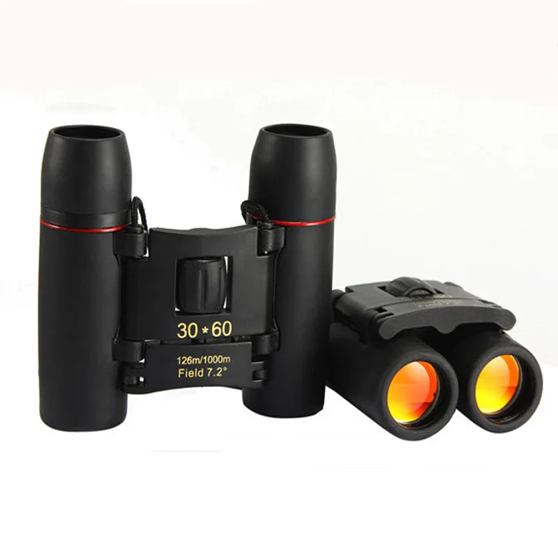 

30x60 Zoom Telescope binoculars Folding Lightweight Binocular Day Night Vision Outdoor Sports Games Concerts for Travel