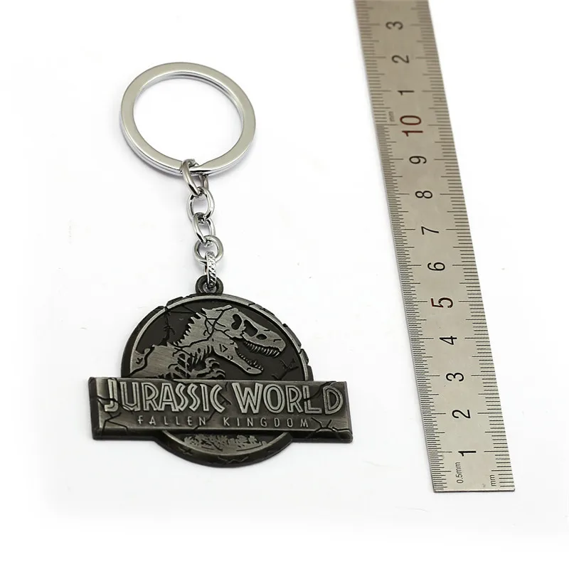 Hot Movie Jurassic Park Keychain World Dinosaur Key Ring Chain Metal For Men Car Gift llaveros Chaveiro Jewelry Porte | Украшения и