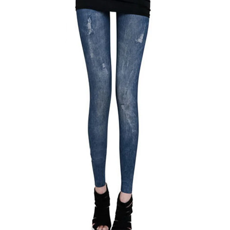 Женские облегающие леггинсы с рисунком летние повседневные брюки-карандаш |