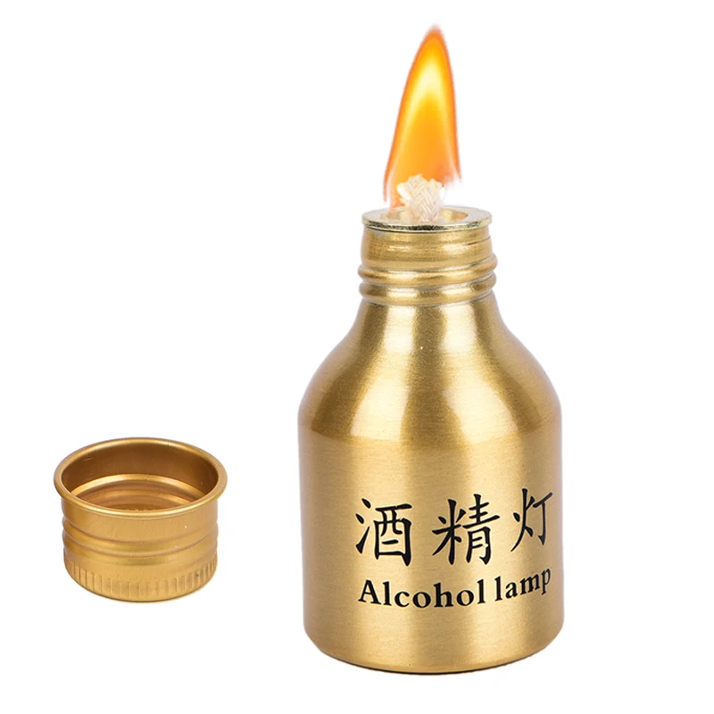 50ml Endurable Aluminum Alloy Medical Research Heating Chemistry Lab Equipment Alcohol Burner Stove Lamp with Wick |