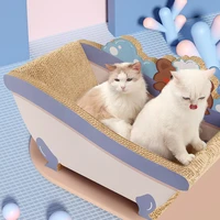 scratch board corrugated paper cat bed cat scratching pad pet cat toys pet supplies cat litter