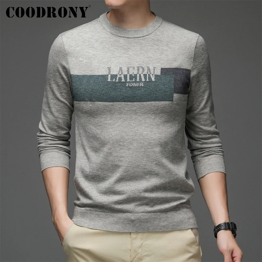 

COODRONY бренд весна осень модный Мужской приталенный теплый свитер Новое поступление уличная Мужская мягкая вязаная одежда повседневные Пуло...