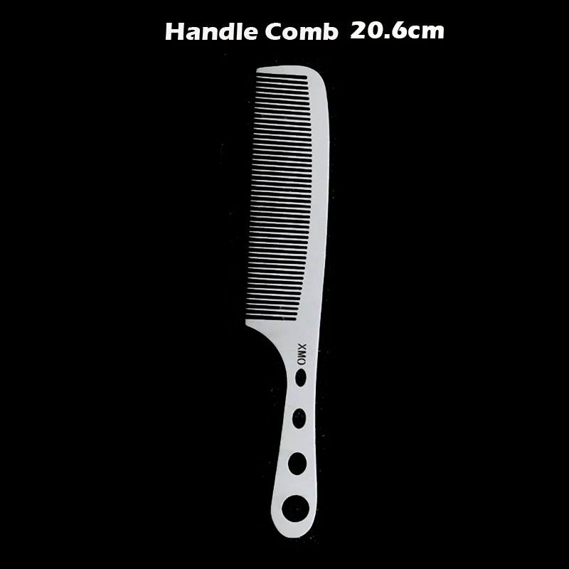 Handle Comb 20.6cm Brainbow 1 шт. титановая сталь гребень профессиональные салонные для волос парикмахерские антистатические парикмахерский гребень ультра тонкая щетка для волос для мужчин - Цвет: Handle Comb 20.6cm