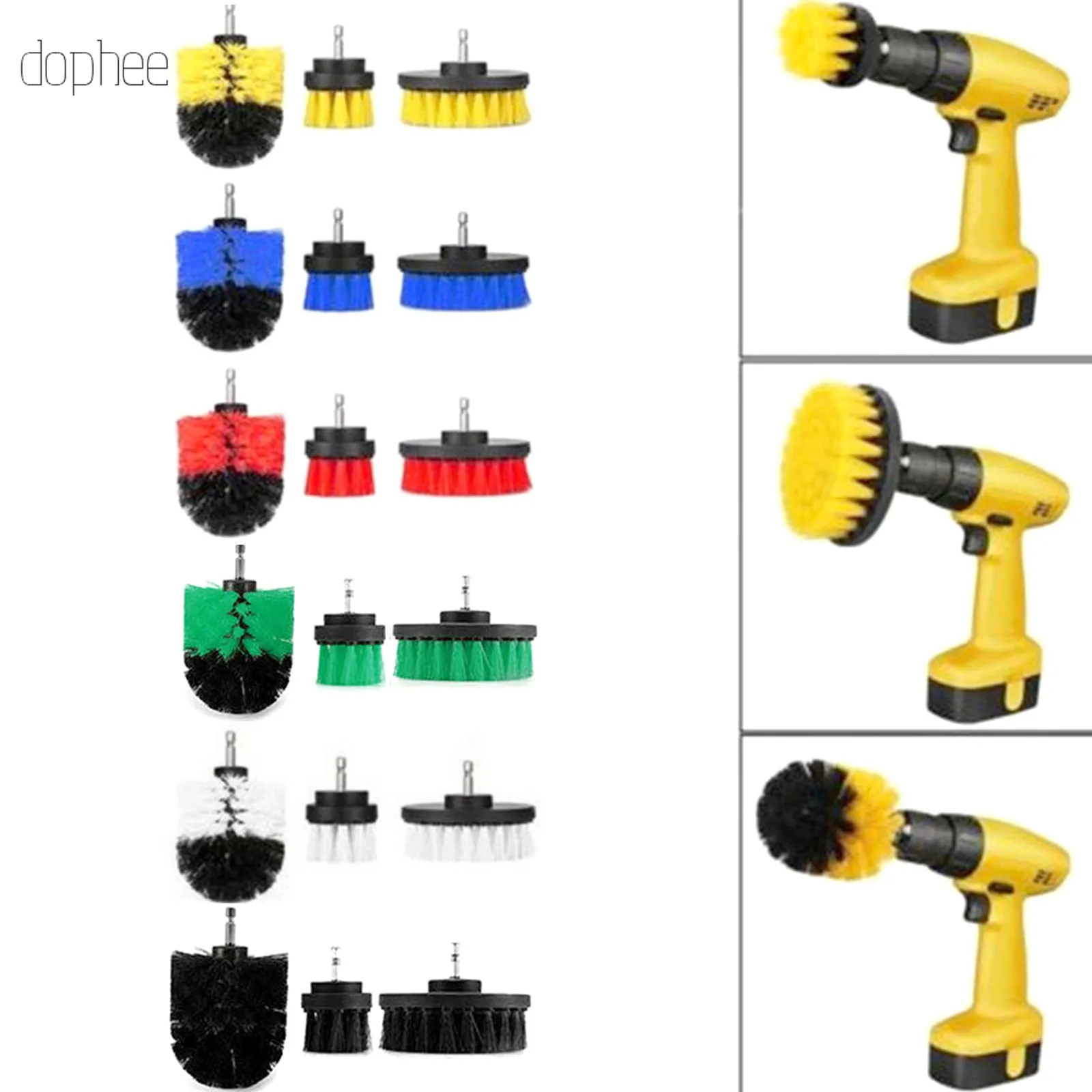 Щетка-дрель dophee мощная щетка-скребок для чистки поверхностей в ванной на кухне