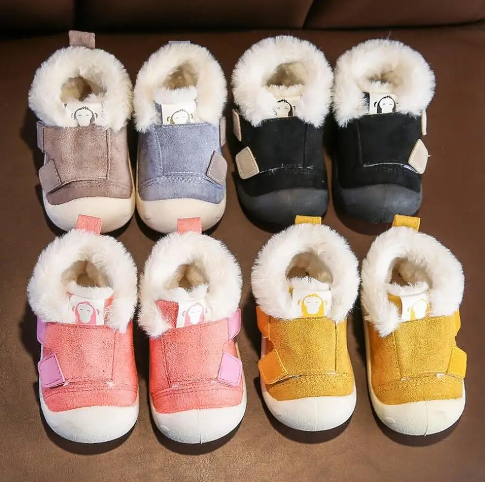 Лидер продаж Зимние ботинки для малышей Утепленные плюшевые зимние мальчика