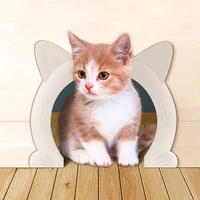 cat door hole access direction controllable toy 27x17x22 5cm for pet training cats kitten abs plastic small pet gate door kit