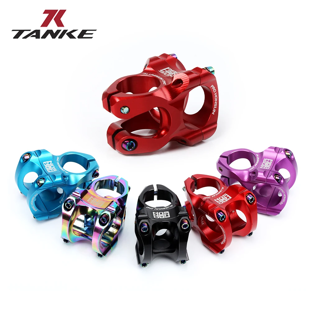 

TANKE MTB 35mm Stem CNC 31.8mm Handlebar Bicycle Honsun Ultralight 0 Degree Rise FR AM Enduro 28.6mm Steerer Mountain Bike Parts