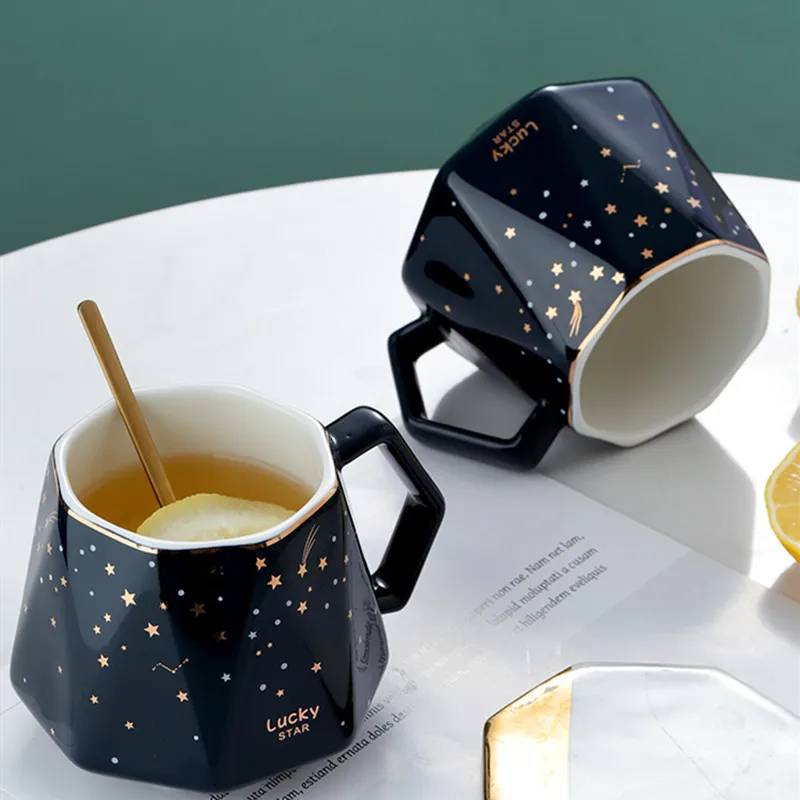 

Star Mug Nordic Ins Ceramic Coffee Mugs Personalized Creative Trend Office Water Mugs Japanese Style Lovers Water Mug