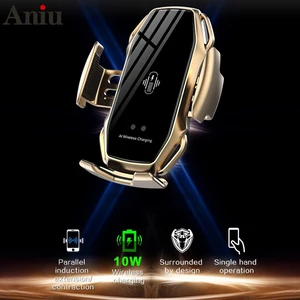 automatic car wireless charger car phone holder for iphone 11 samsung xiaomi car mount holder fast charging phone stand free global shipping
