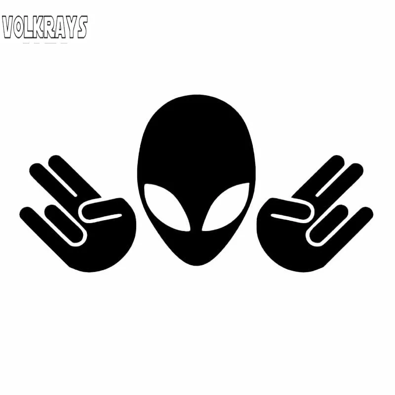 Volkrays забавная Автомобильная наклейка шокер Alien аксессуары Светоотражающая