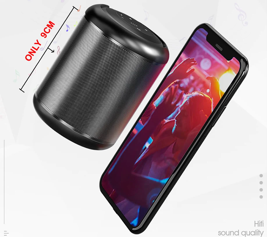 mini portable bluetooth speakers box v8 subwoofer stereo shocked hifi sound office handsfree fm tf usb aux outdoor audio player free global shipping