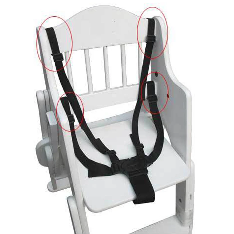

Universal 5 Point Harness Stroller Belts Baby Safe Seat Belts High Chair Pram Buggy Kids Newborns Pushchair 360 Rotating Hook