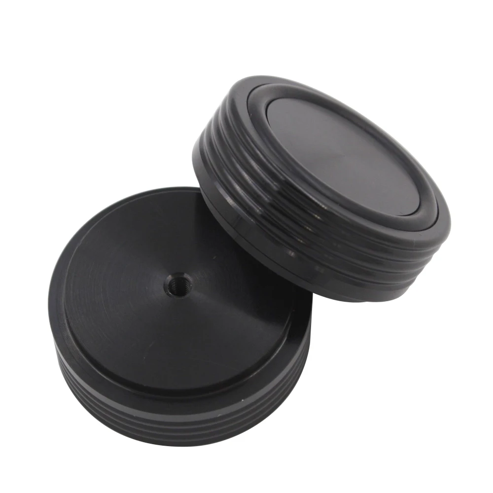 Черный однотонный алюминиевый коврик 44x17 мм подставка для динамиков базовый