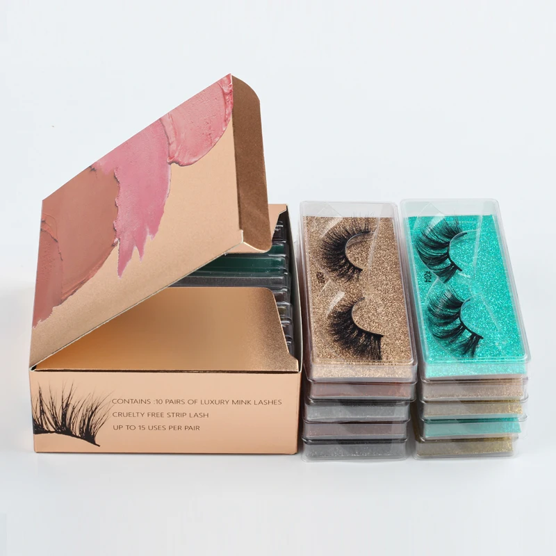 

Wholesale Eyelashes 4/10/50/100 Faux 3D Mink Eyelashes Natural Soft Fluffy Wholesale False Eyelashes Make Up Fake Lashes In Bulk