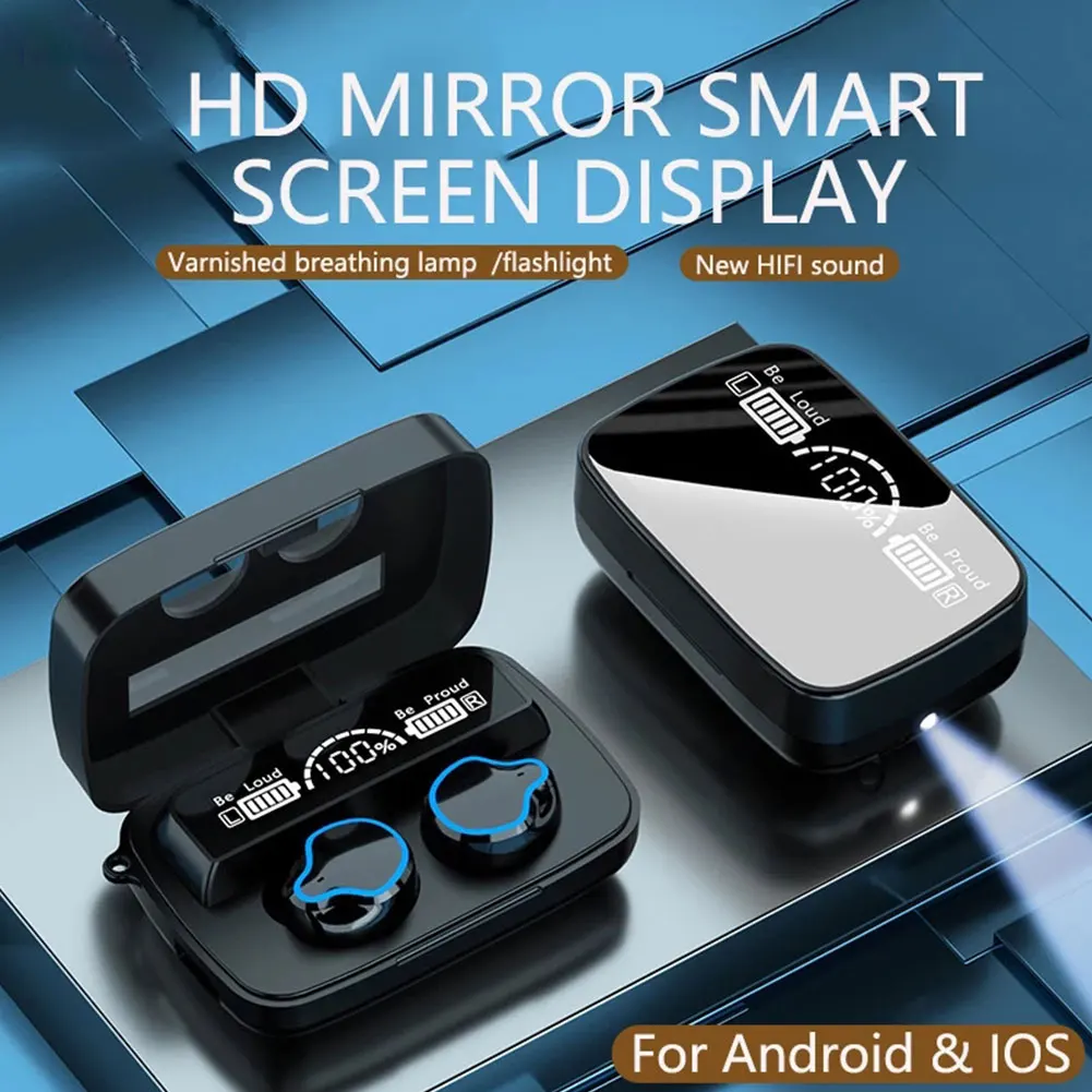 

TWS M9 Wireless Earphones Bluetooth Headphones Waterproof Sports Headset With Mic LED Power Display Intelligente Touch Control