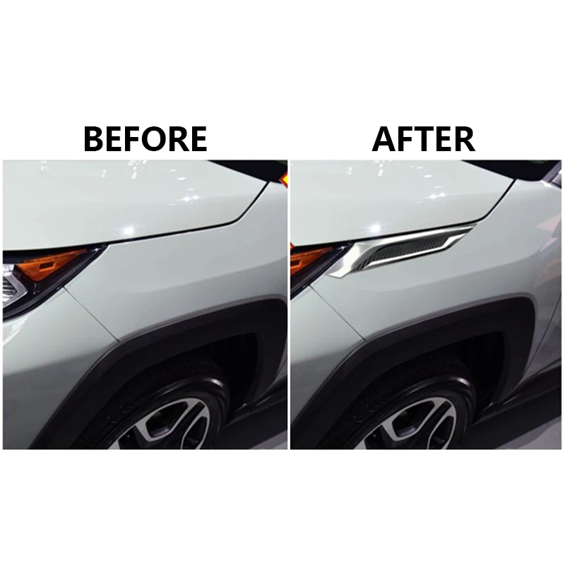 Авто наружная передняя фара Подрезка ABS для Toyota RAV4 2019|Хромирование| |