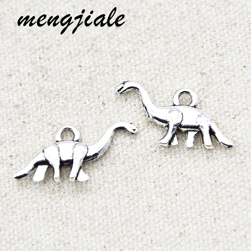 20 штук оптовая продажа двух Цвет динозавр амулеты из сплава металла бронтозавр в