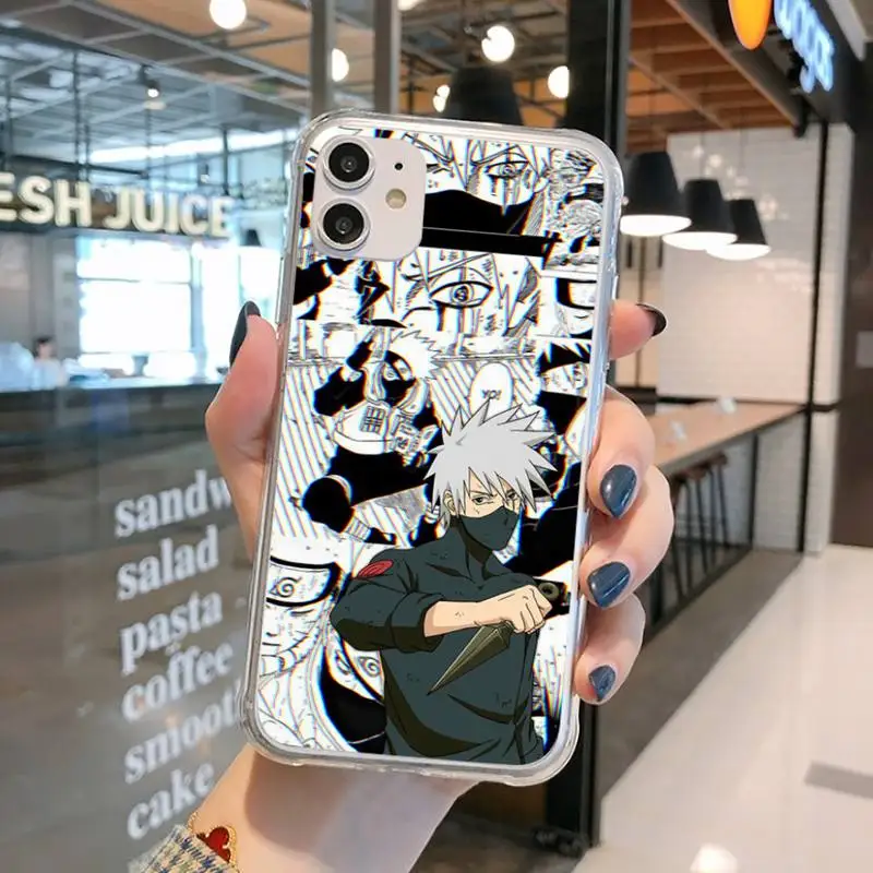 

naruto Pain Uchiha Sasuke Uzumaki Phone Case Transparent for iPhone 11 12 mini pro XS MAX 8 7 6 6S Plus X 5S SE 2020 XR