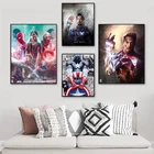 Картина из фильма мстители Disney, алмазная живопись 5D с героями Marvel, вышивка крестиком, плакат и штамп Железного человека, настенное искусство, картина Livi