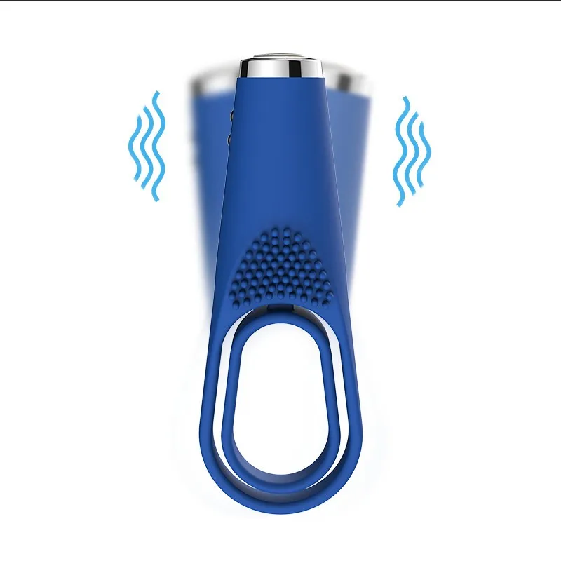 Вибратор с замком, тонкое кольцо с двойным кольцом для зарядки, мужское кольцо с задержкой, 10 частотных вибраций