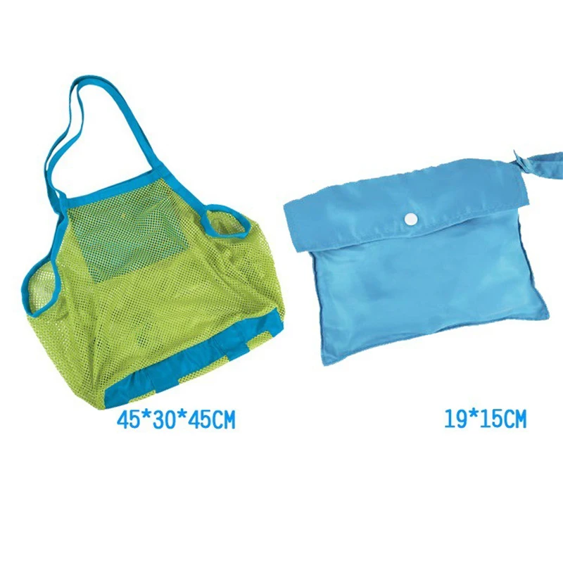 Портативные Детские сетчатые сумки для морского хранения детские пляжные с