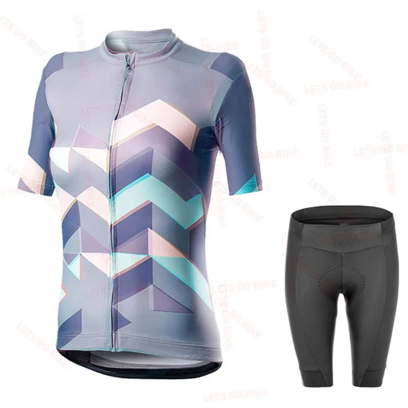 Женская летняя одежда для велоспорта дышащий комплект из Джерси с коротким