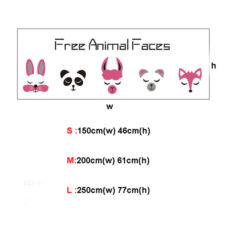 3D Cartoon Animal Acrylic Wall Stickers Panda Fox Rabbit Children'S Room Bedroom Sofa Background Wall Living Room Wall Sticker
