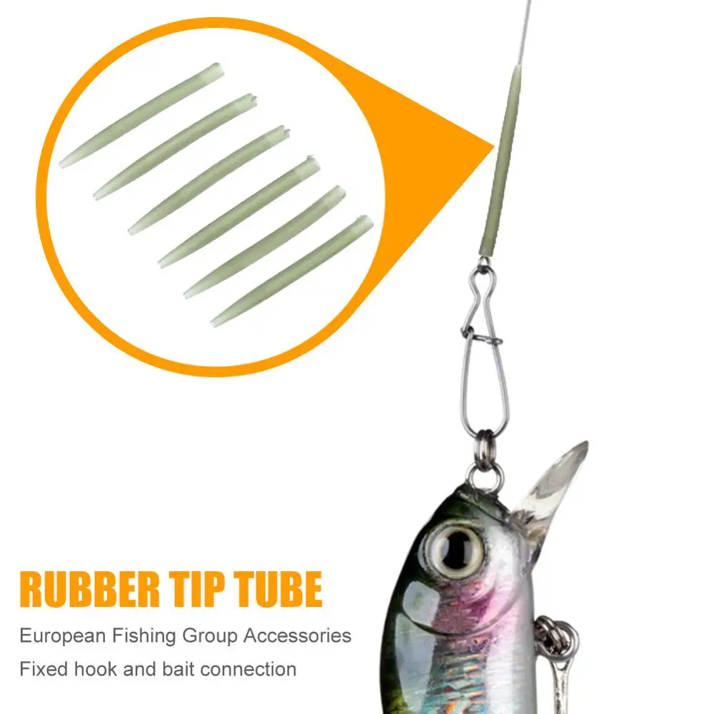 30/50 шт рукав для рыболовного крючка труба волосы Rig Выравнивателя охотника рукава