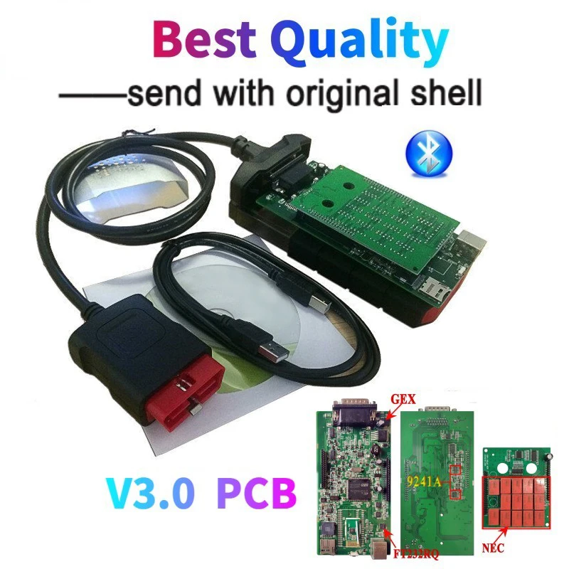 2 шт./лот Новинка 2017.R3 с новым генератором ключей VCI VD DS150E CDP V3.0 реле pcb nec со