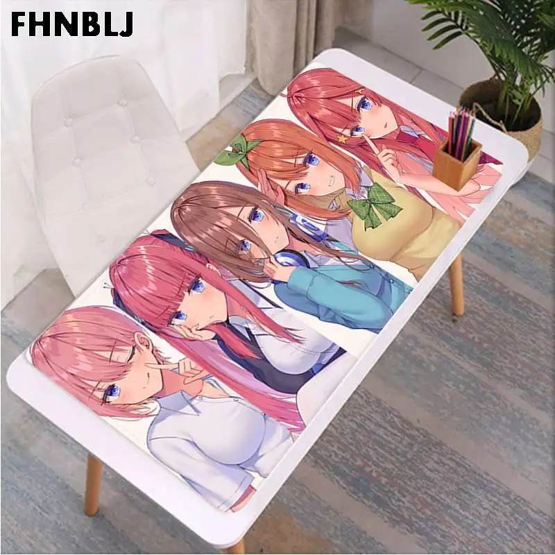 

FHNBLJ anime The Quintessential Quintuplets Large sizes Custom Mouse pad mat Size for big CSGO Game Player Desktop PC Laptop