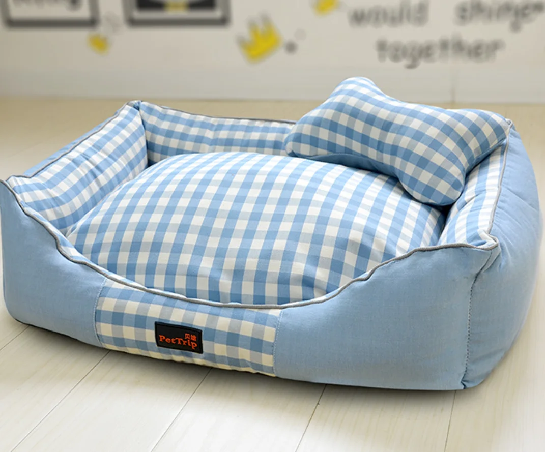 

New Dog Bed Rectangular Cat Dog Mats / Removable Cover Pet Mattress Cushion for Small Large Dogs